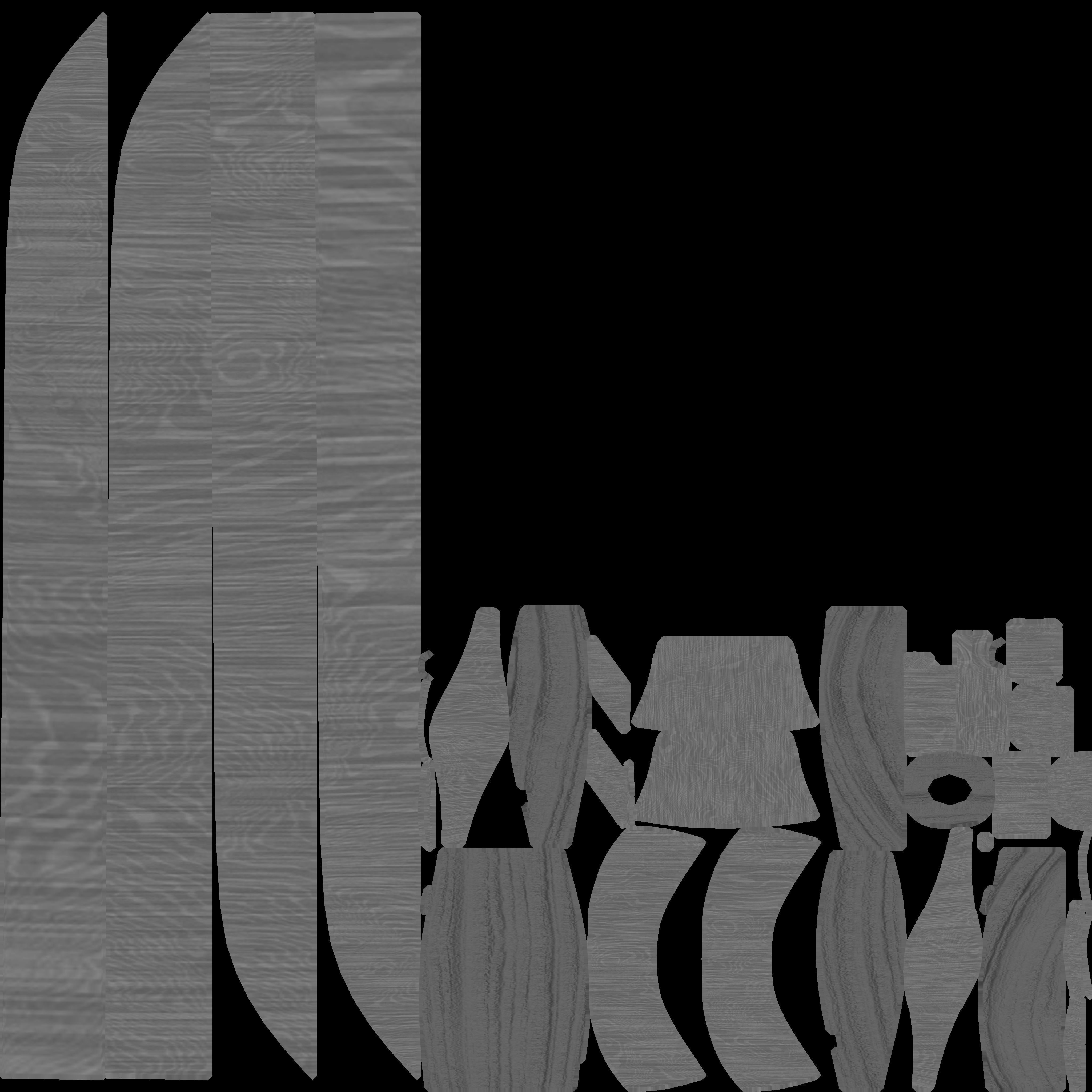 Hunting Sword Low-poly 3D model_19