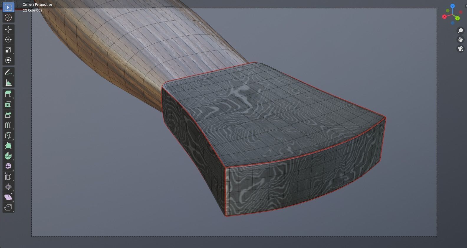 Hunting Sword Low-poly 3D model_10