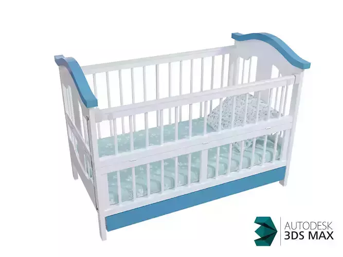 Baby bed 3D model