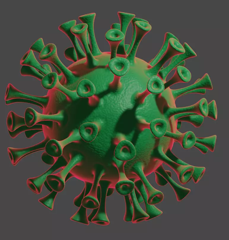 CORONA 3D model coronavirus Free 3D model