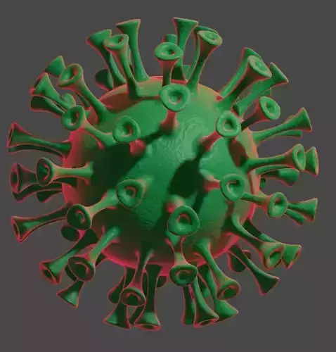 CORONA 3D model coronavirus