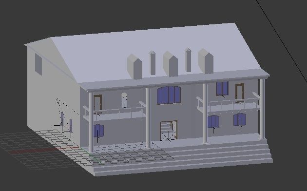 Modern Manison 3D Model Low-Poly and Game-Ready PBR Low-poly 3D model_6