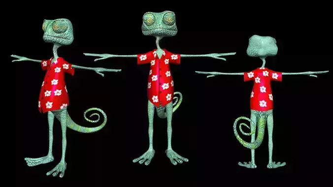 RANGO 2011 movie model  Free 3D model