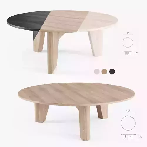 Yke coffee table by Piet Boon 3D model