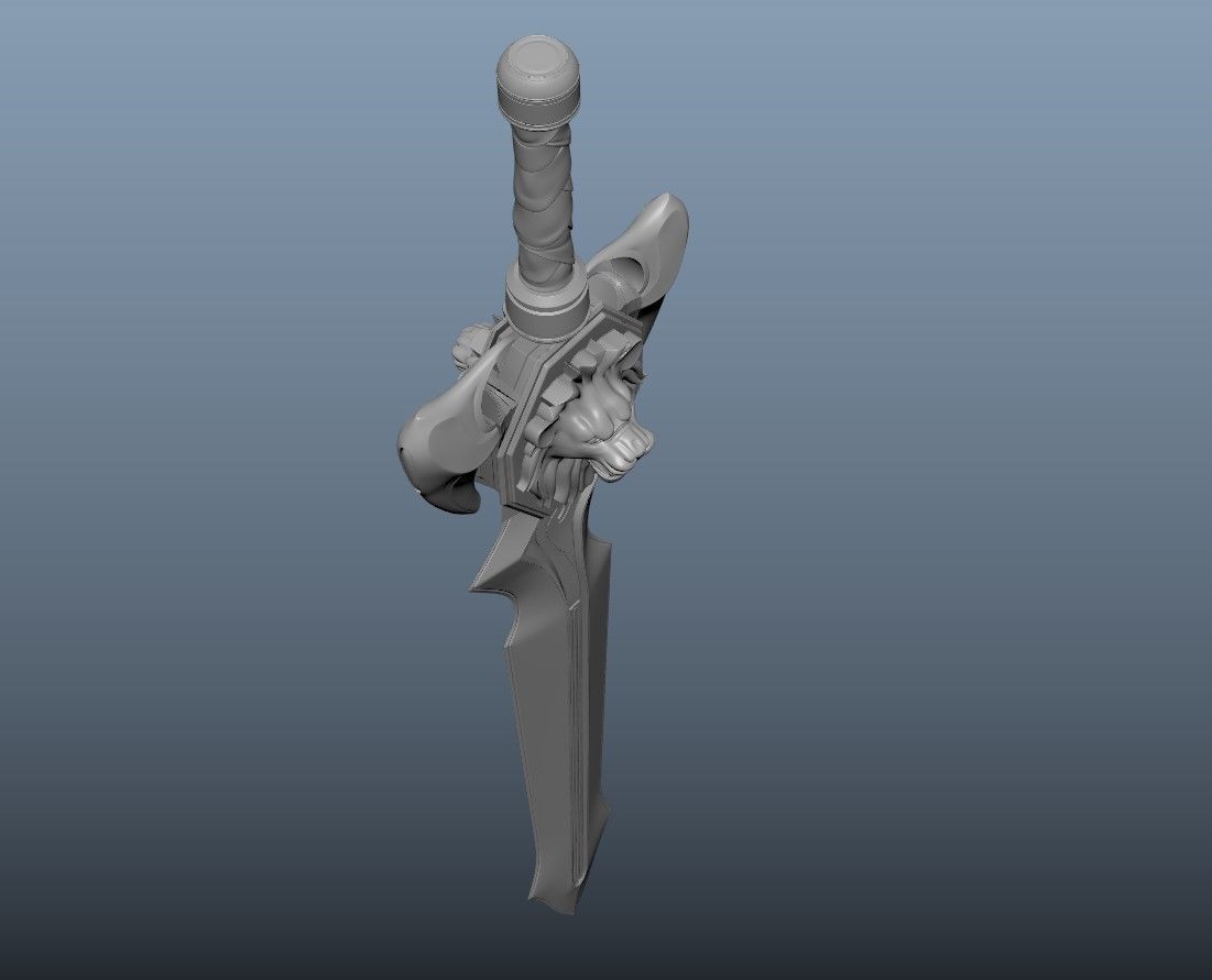 Fantasy Lion Sword 3D model_4