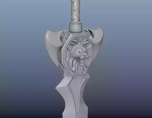 Fantasy Lion Sword 3D model