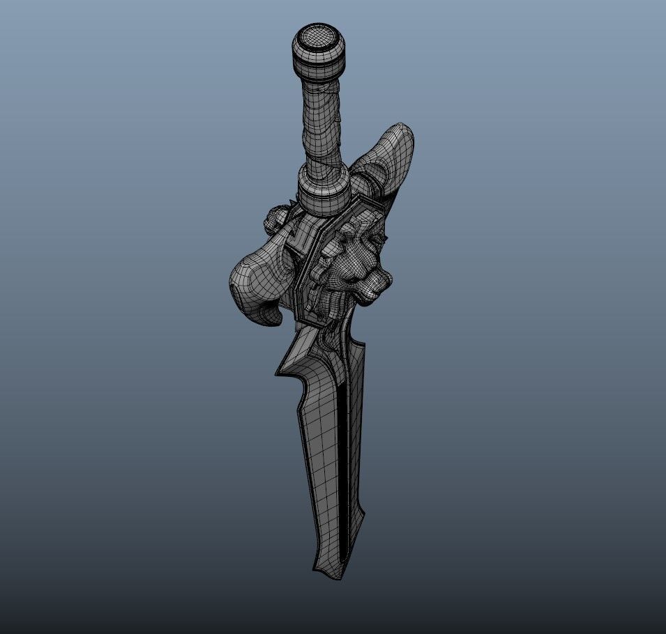 Fantasy Lion Sword 3D model_5