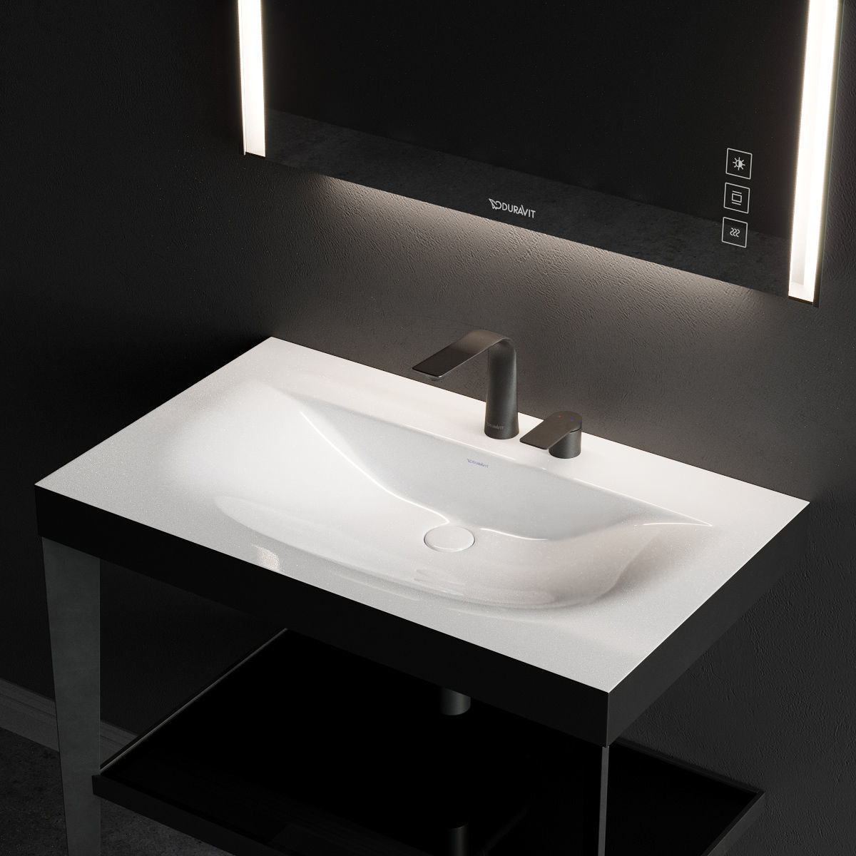 Duravit XViu Console sink Low-poly 3D model_3