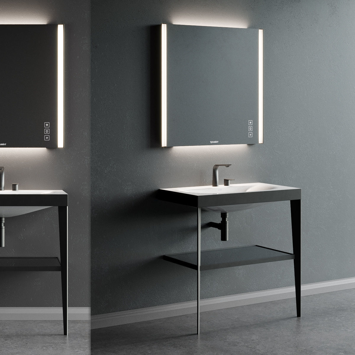 Duravit XViu Console sink Low-poly 3D model_1