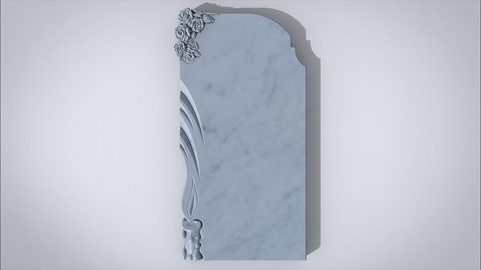 Memorial tombstone 3D print model