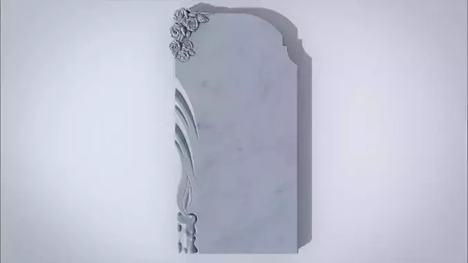 Memorial tombstone 3D print model