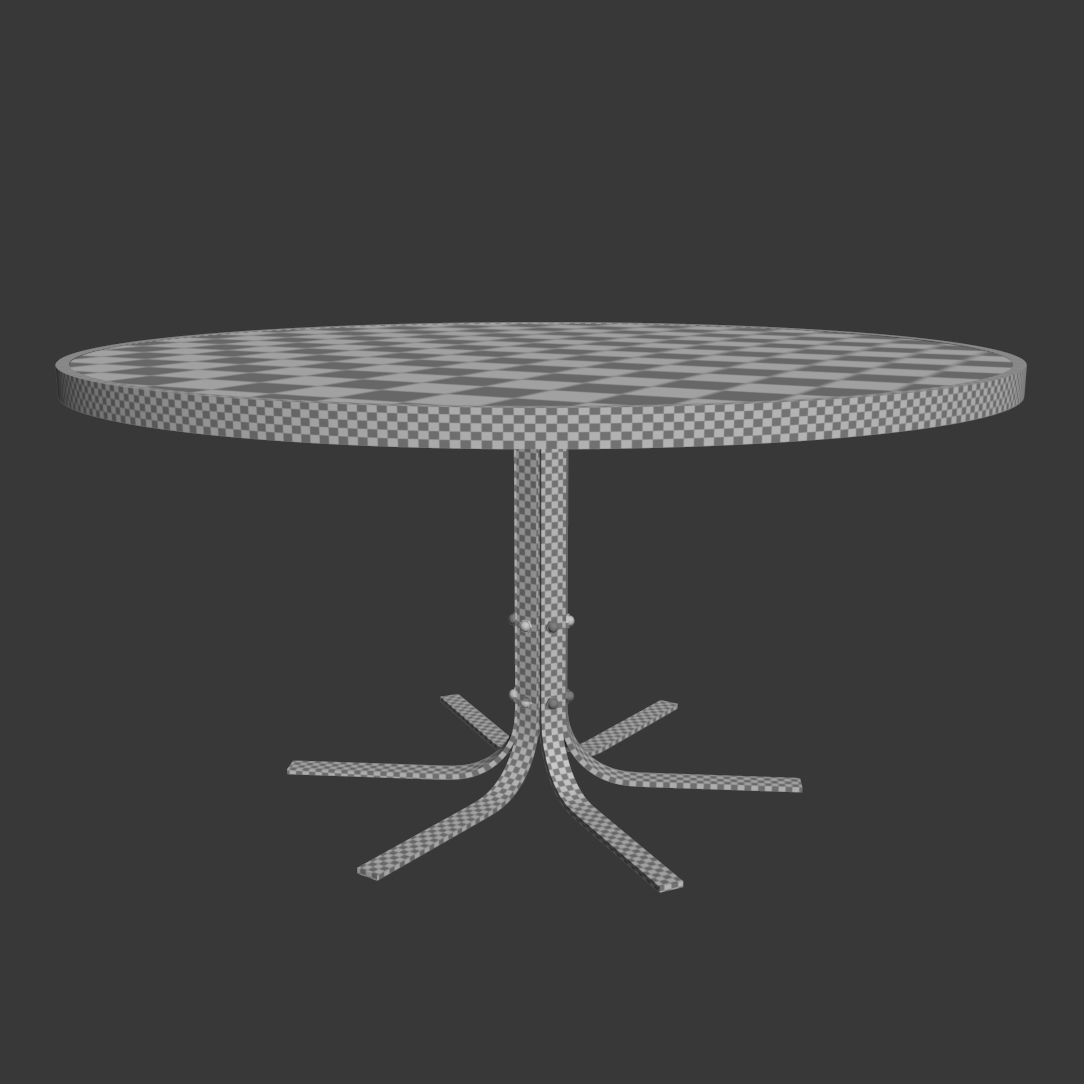 Table Tavolo Basso 055 3D model_5