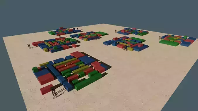 PUBG Georgopol Map Free low-poly 3D model