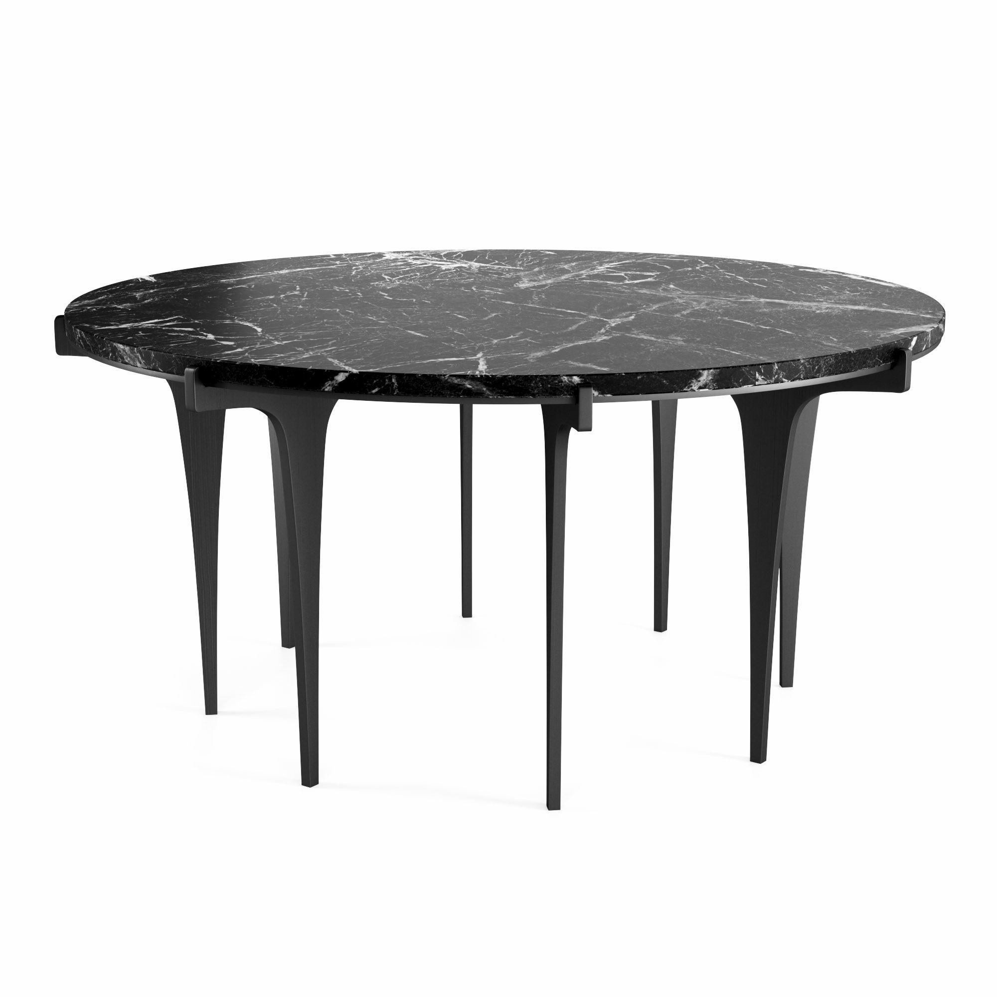Prong round coffee table 3D model_2