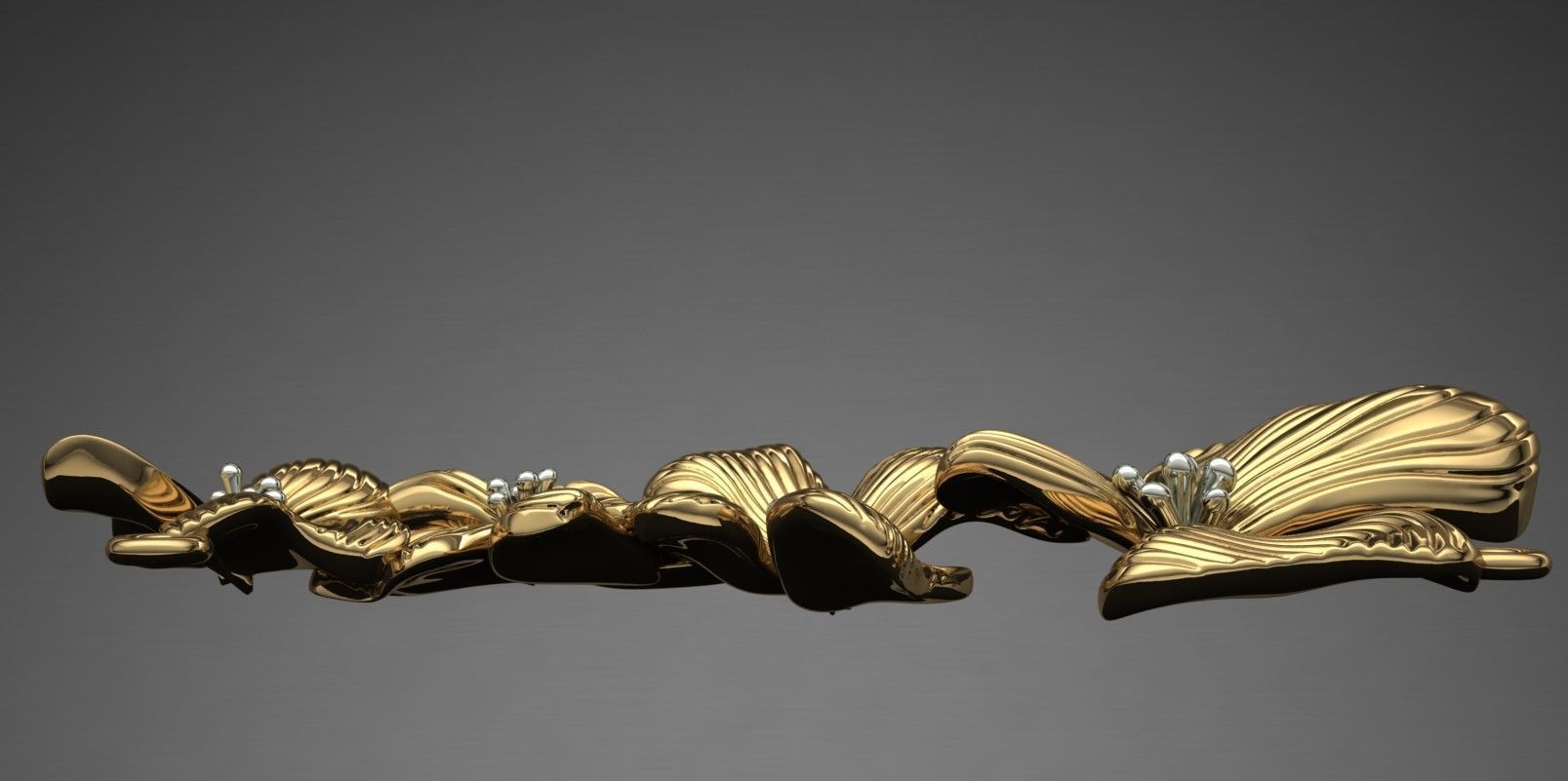 Flower Pendant ready For 3D PRint 3D print model_6