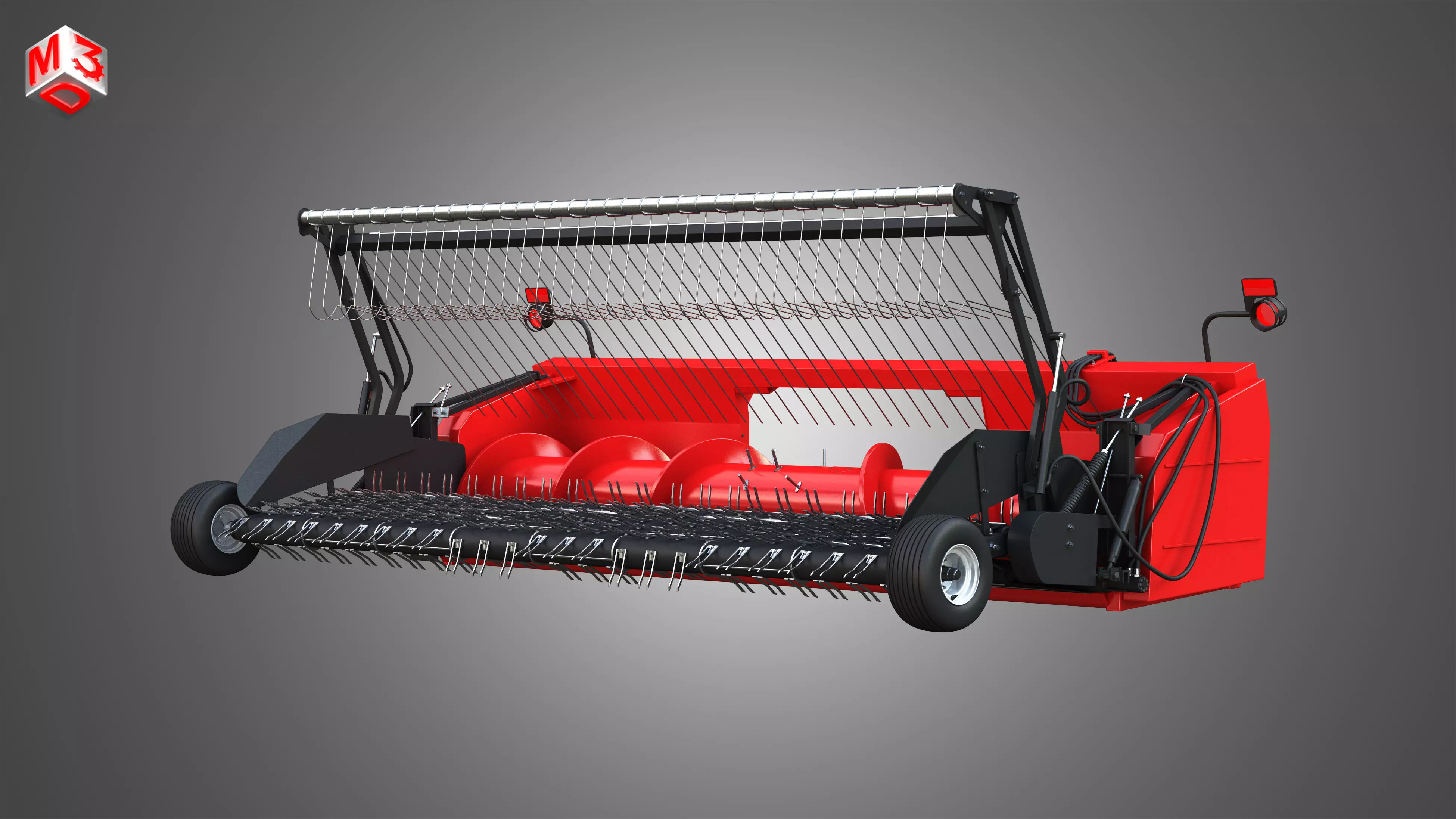 Forage Harvester Head 3D model_0