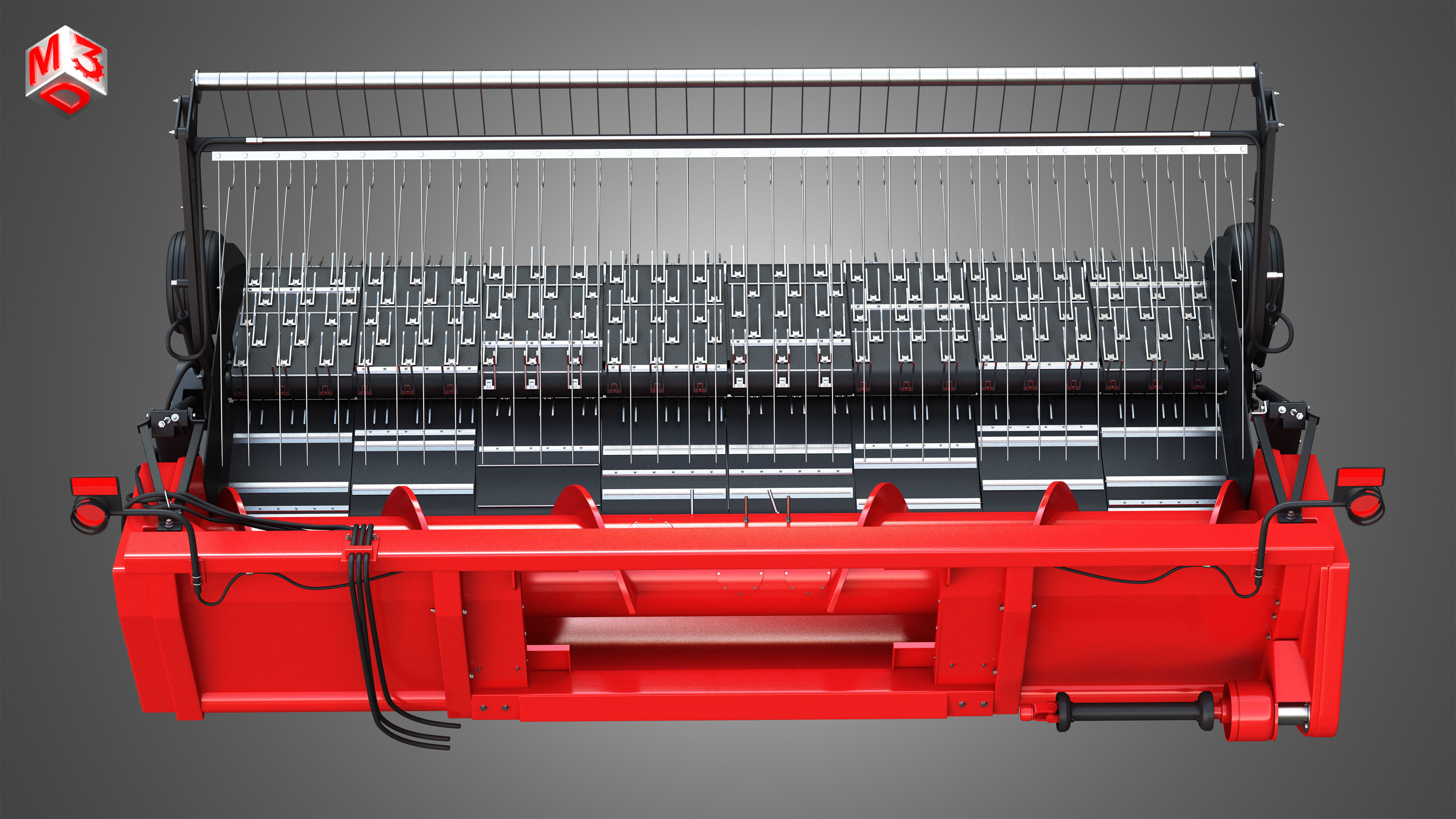 Forage Harvester Head 3D model_12