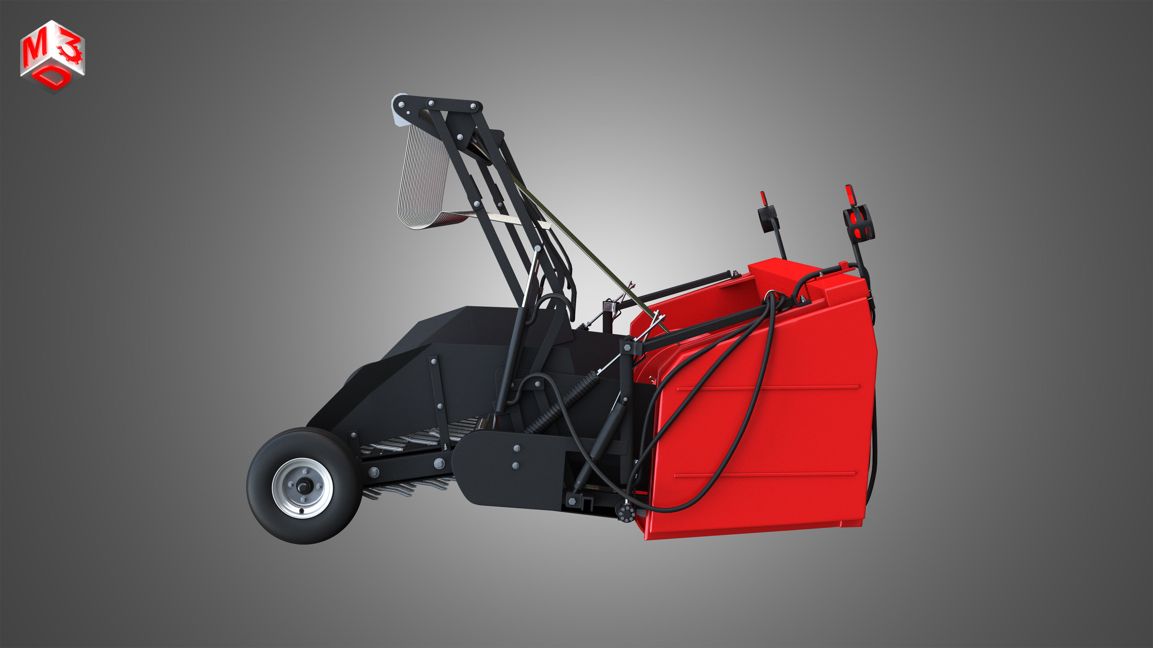 Forage Harvester Head 3D model_4