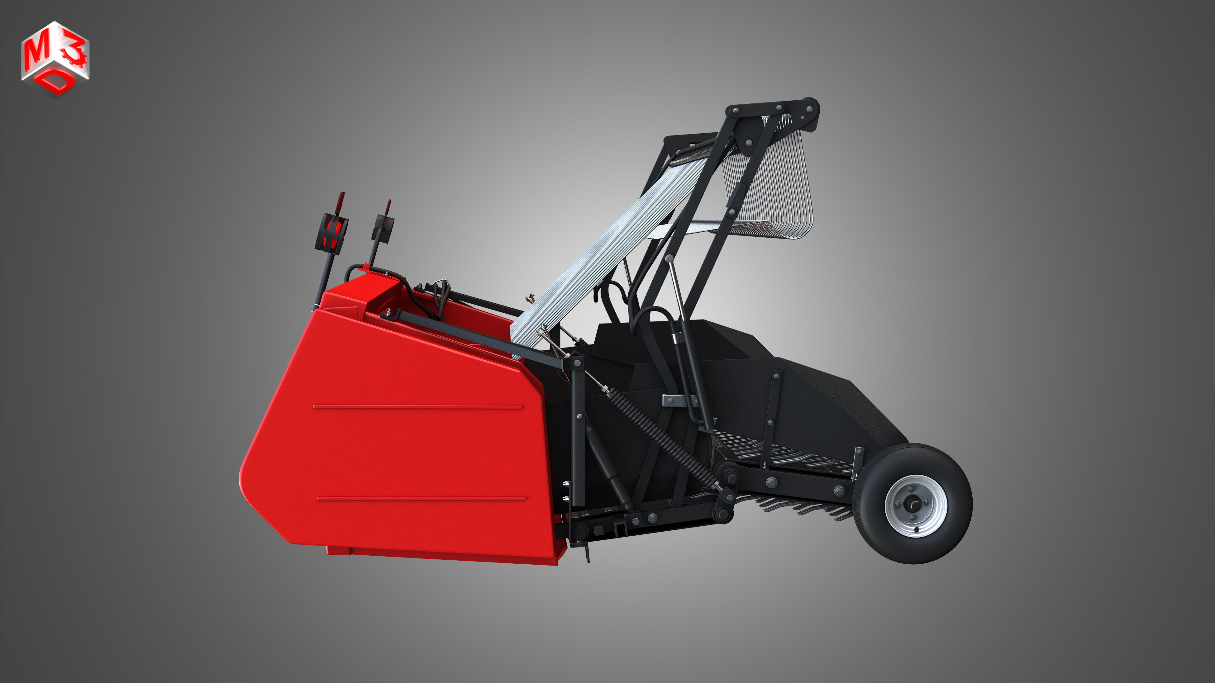 Forage Harvester Head 3D model_5