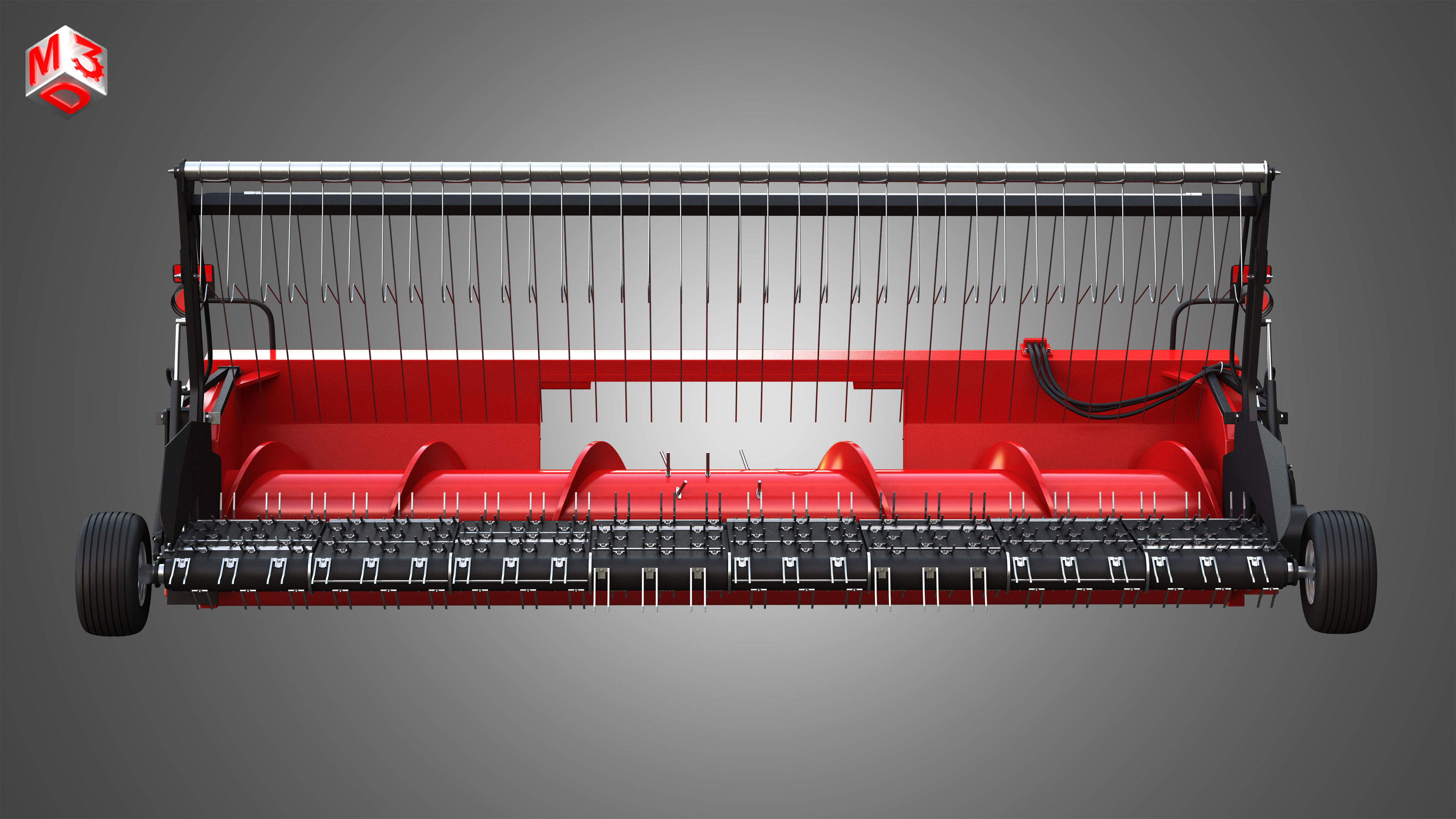 Forage Harvester Head 3D model_6