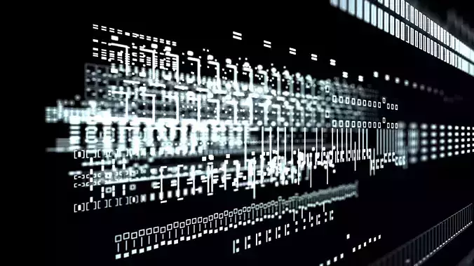 Animated Sci-Fi UI elements set1 Low-poly 3D model