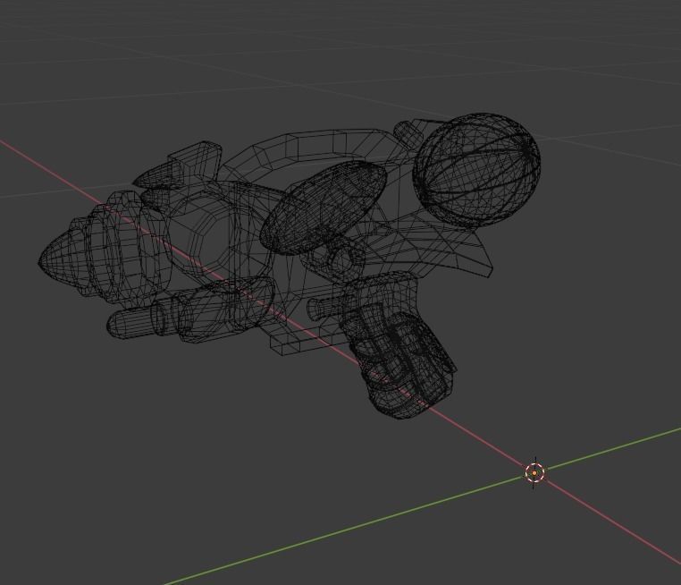 sci-fi alien weapon Low-poly 3D model_2