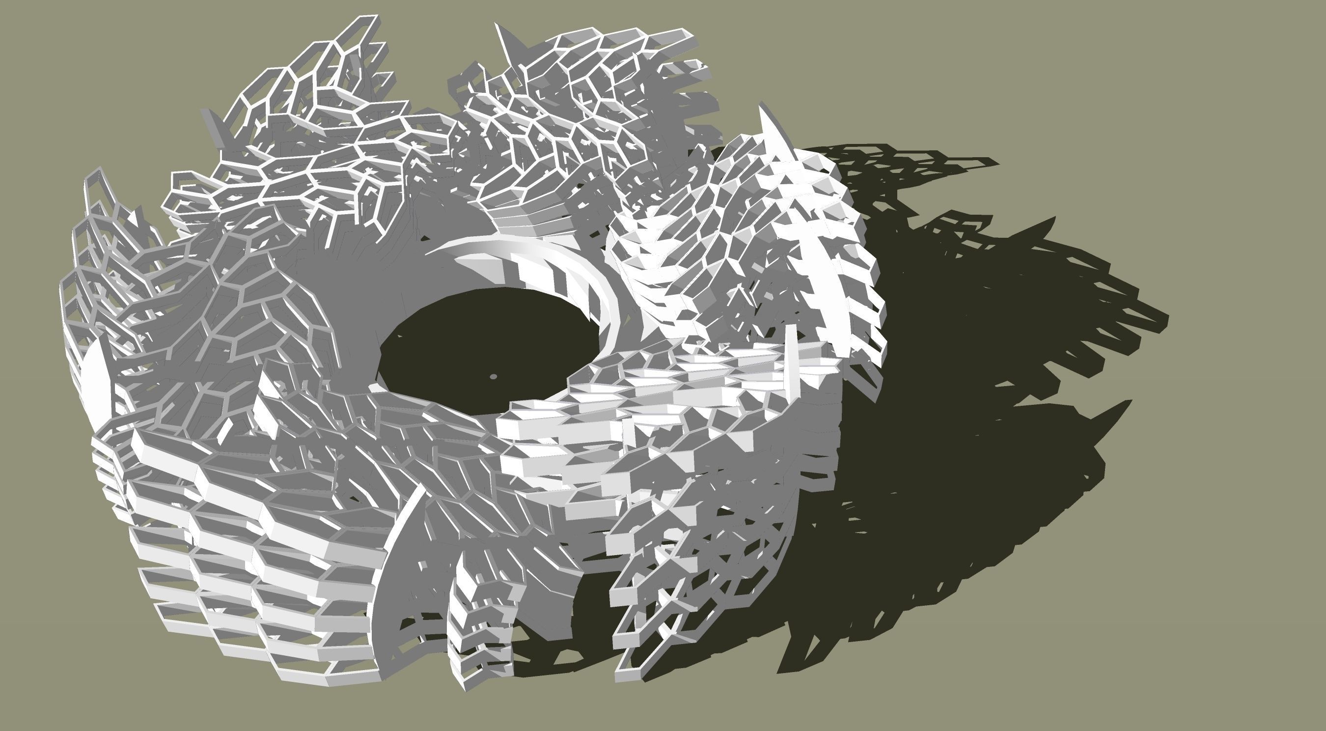 tessell-flower glow in chess board Free 3D print model_7