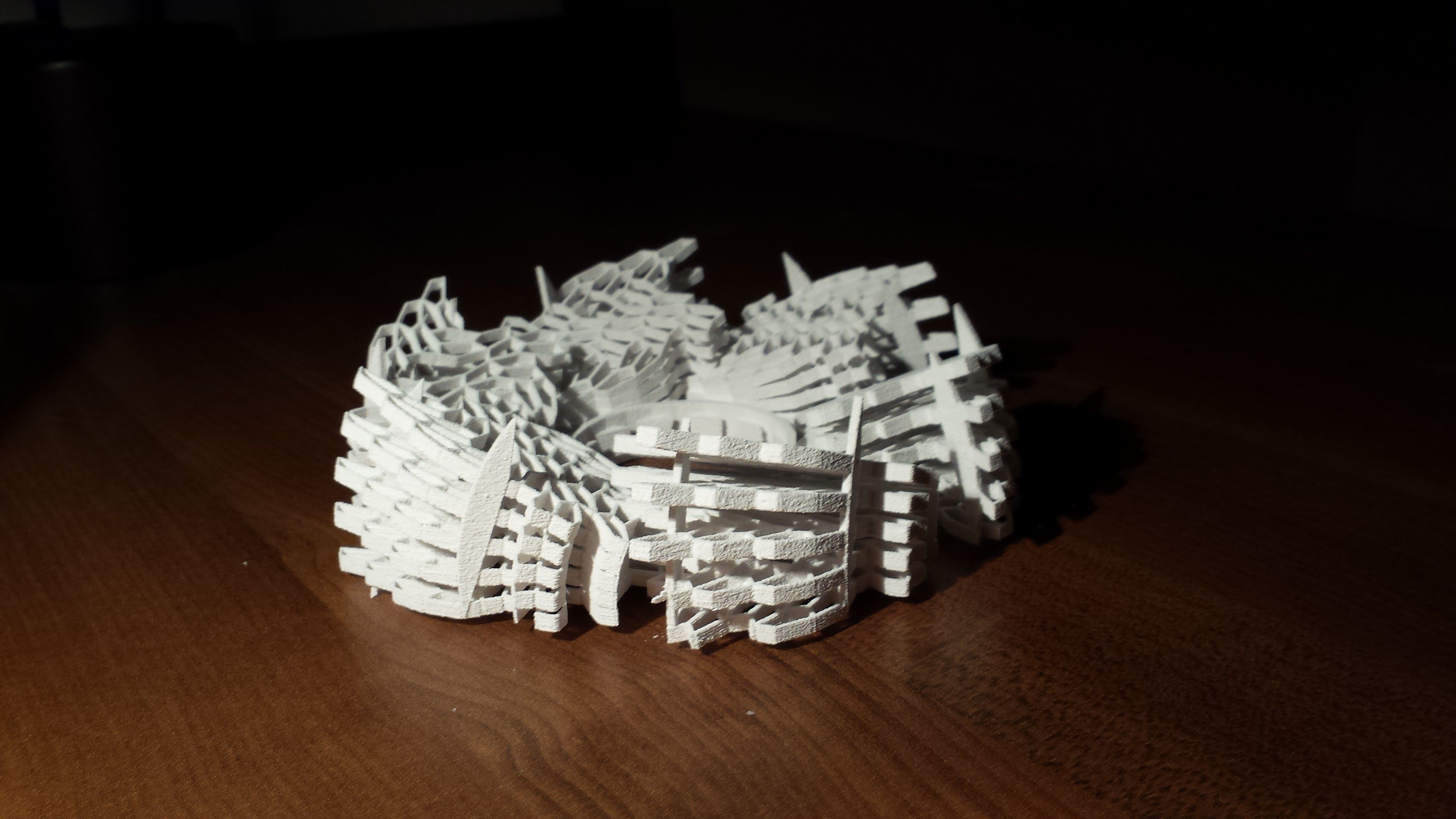 tessell-flower glow in chess board Free 3D print model_1