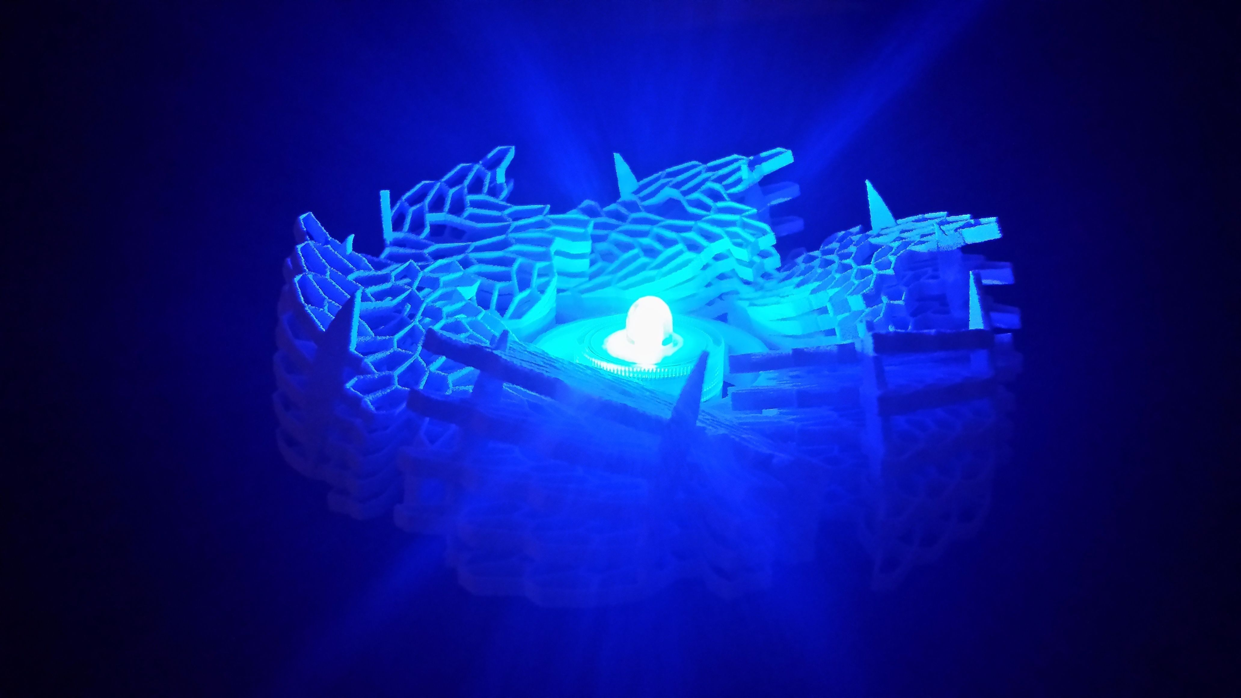 tessell-flower glow in chess board Free 3D print model_2