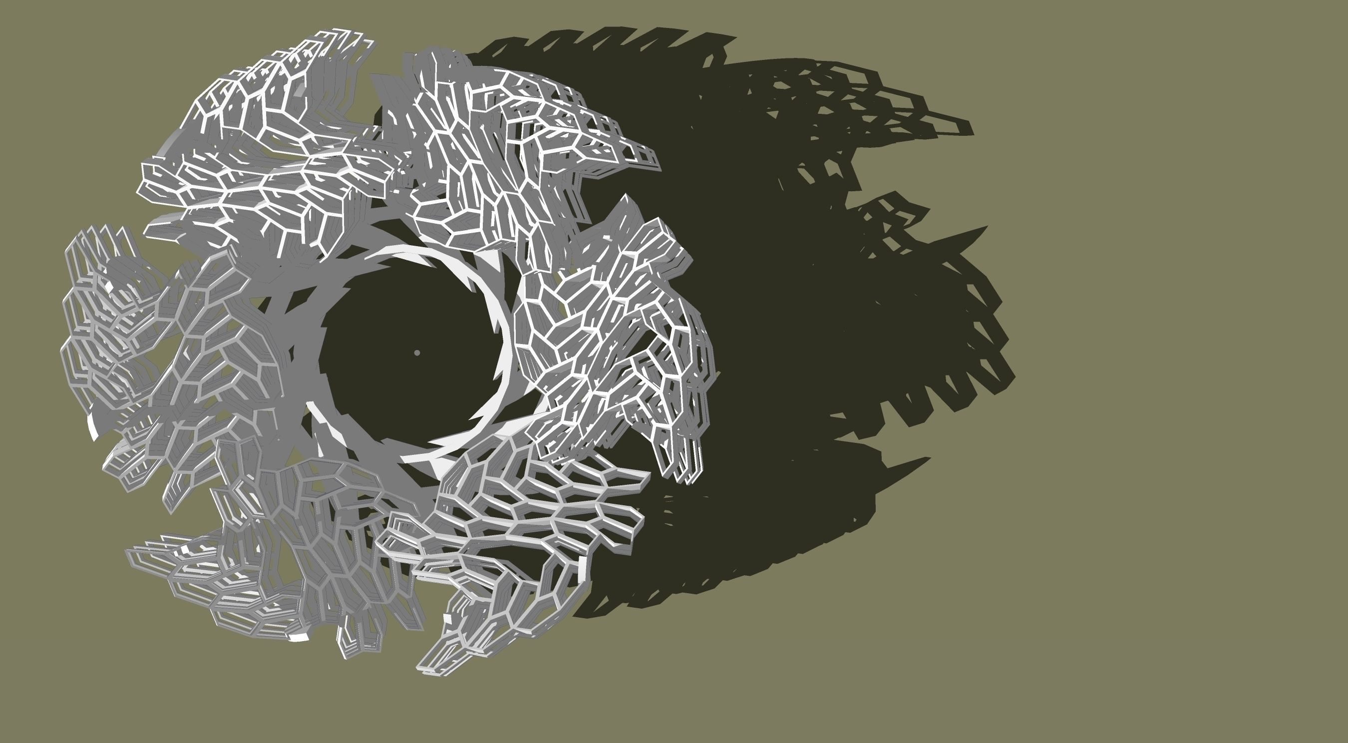 tessell-flower glow in chess board Free 3D print model_4