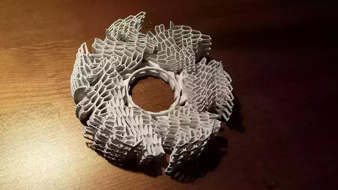 tessell-flower glow in chess board