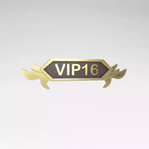 Game VIP Symbol v4 012 Low-poly 3D model
