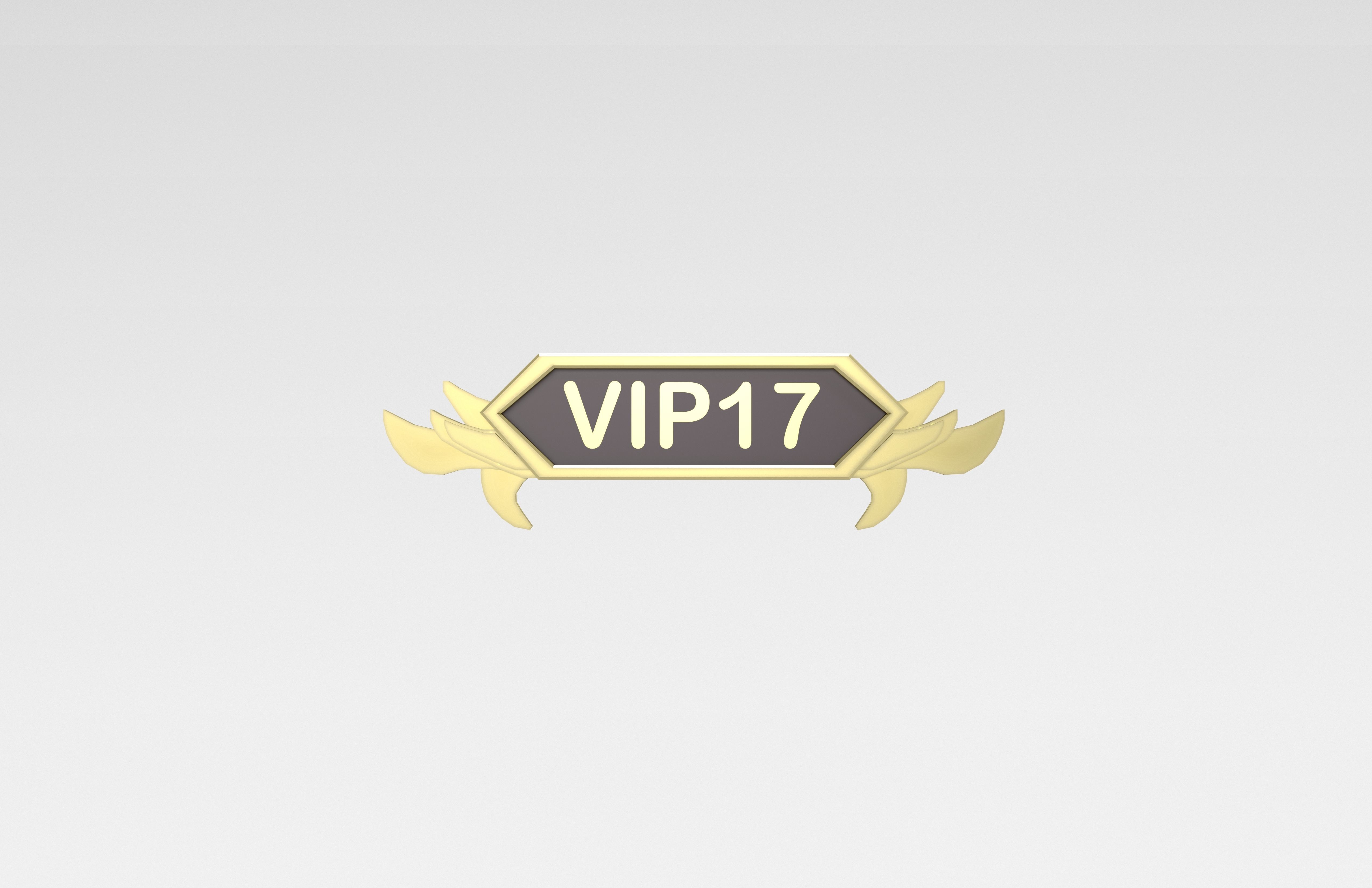 Game VIP Symbol v4 013 Low-poly 3D model_1