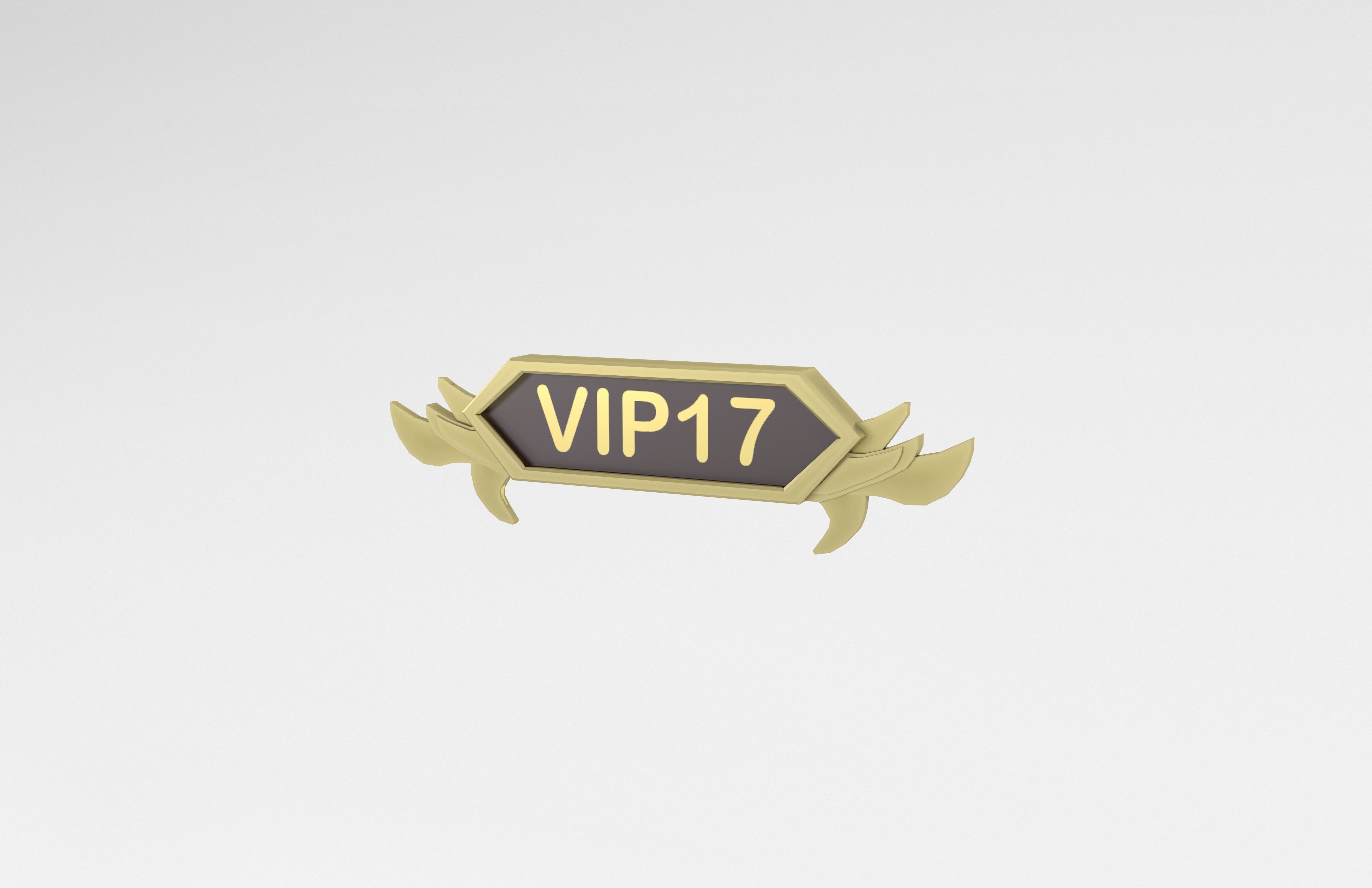 Game VIP Symbol v4 013 Low-poly 3D model_2