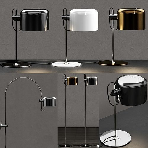 Oluce Coupe Lamp Collection 3D model