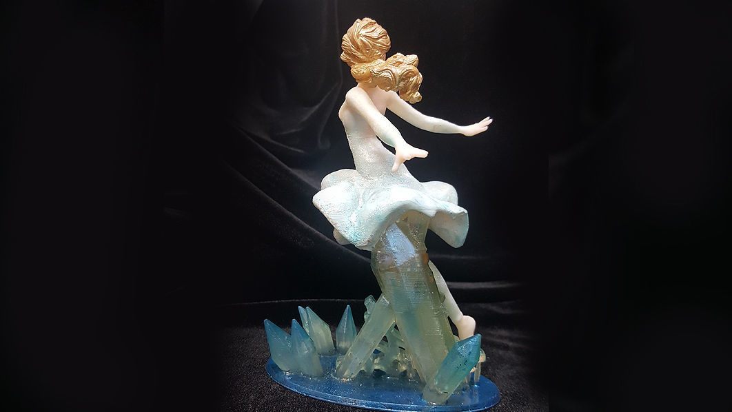 ELSA WATER DRESS FOR 3D PRINT 3D print model_5