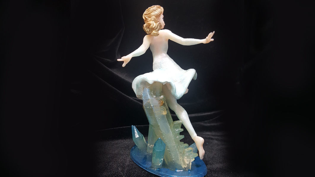 ELSA WATER DRESS FOR 3D PRINT 3D print model_2