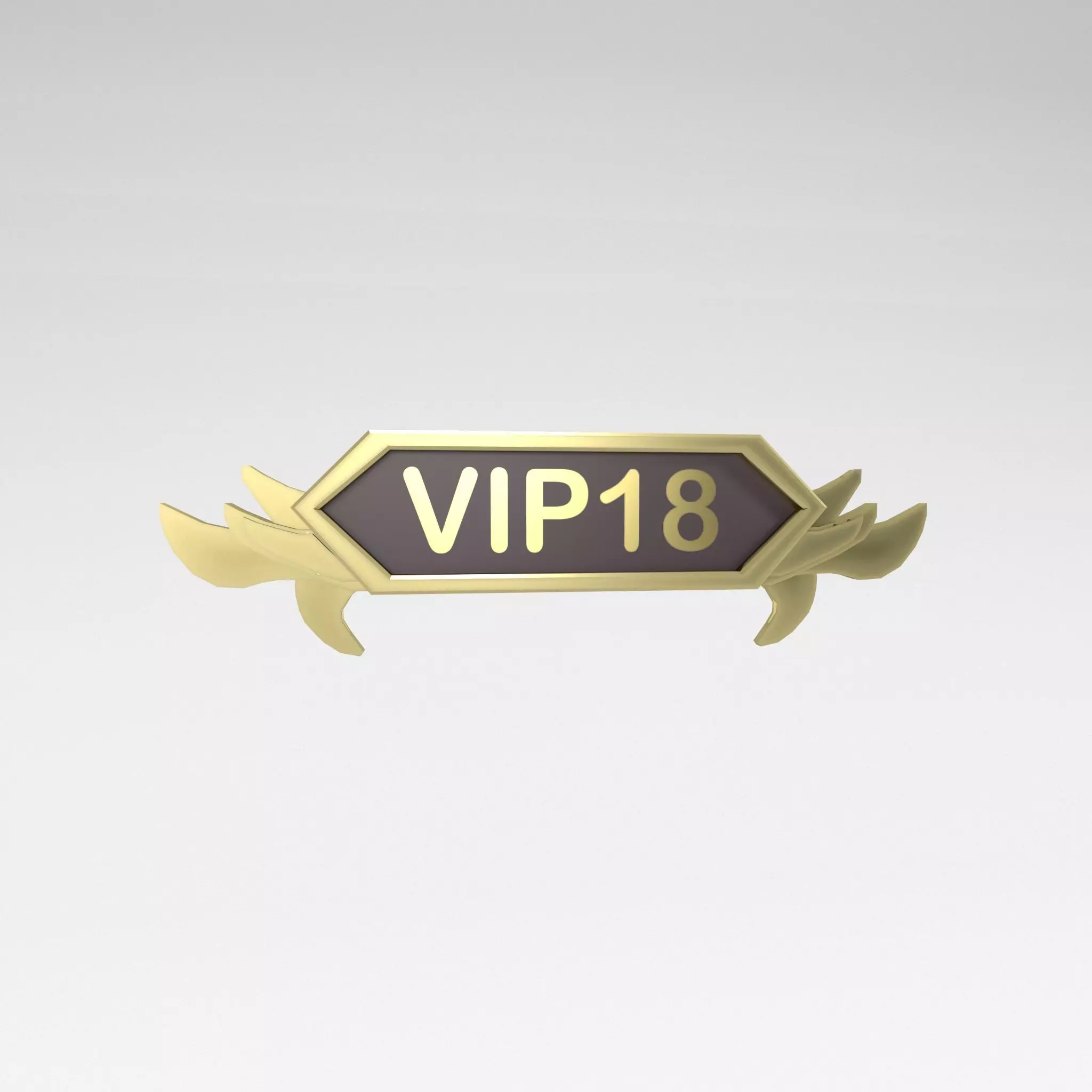 Vip Low Poly 3D model Game VIP Symbol v4 014 VR / AR / low-poly | CGTrader