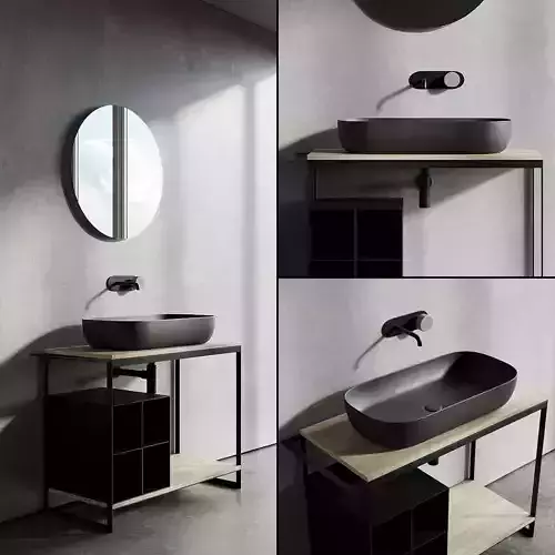 Scarabeo Ceramiche Solid Vanity Unit Set 1