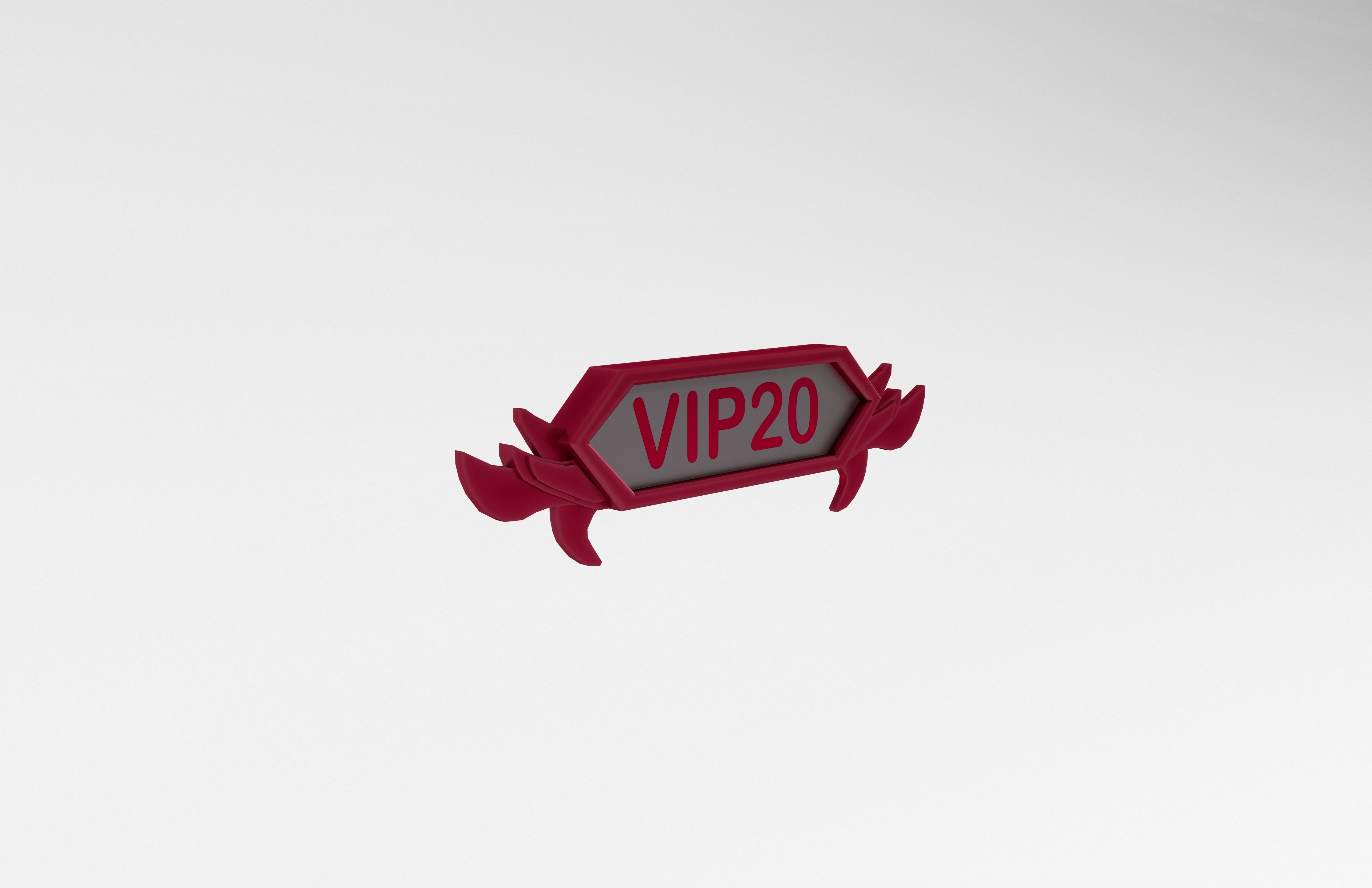 Game VIP Symbol v4 016 Low-poly 3D model_3