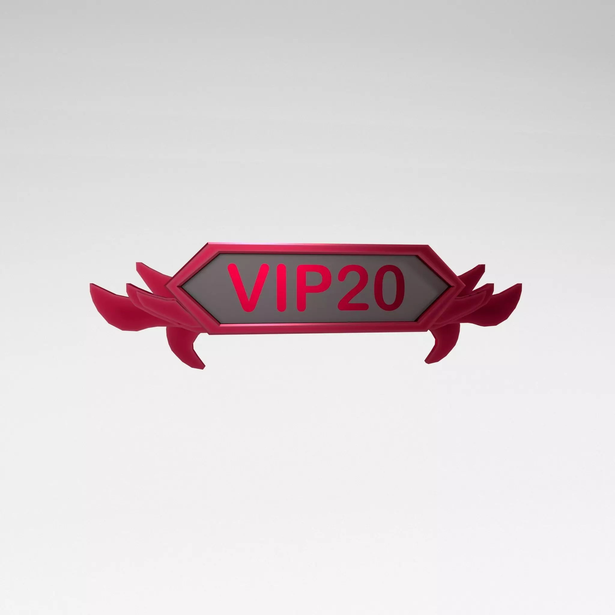 Game VIP Symbol v4 016 Low-poly 3D model_0