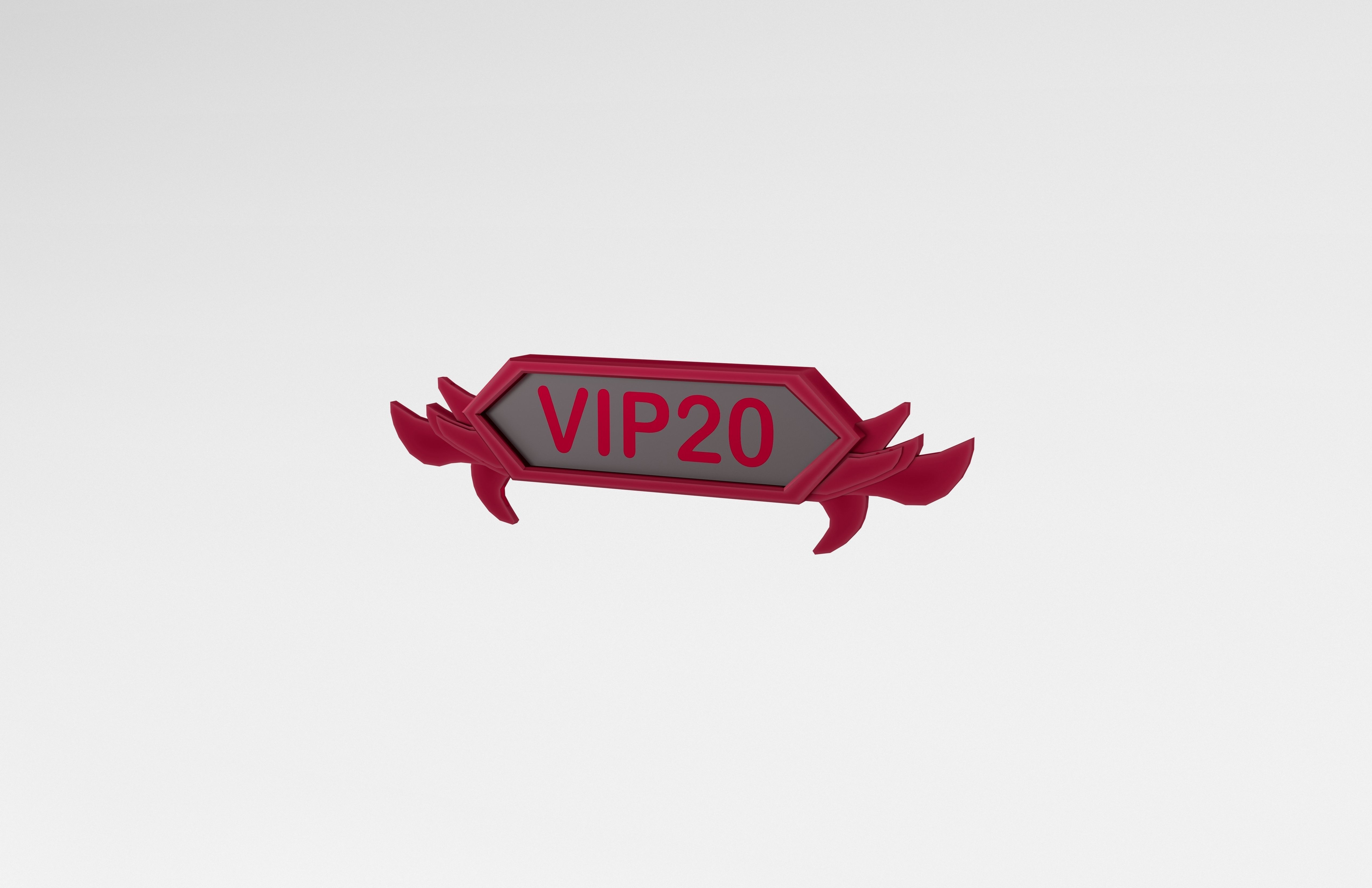 Game VIP Symbol v4 016 Low-poly 3D model_2