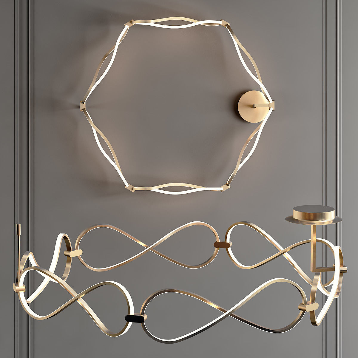 FORLI C infinity ceiling light 3D model_2