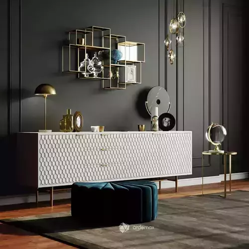 Furniture set with decor