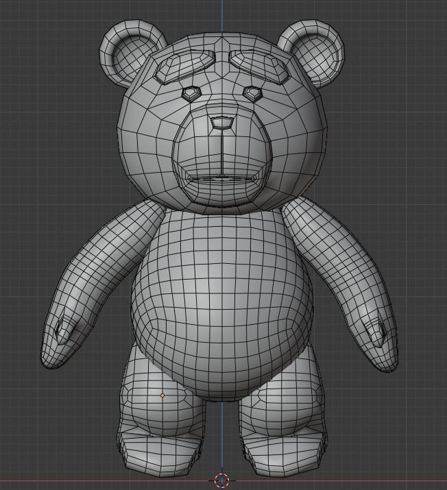 Teddy bear 3D model_1