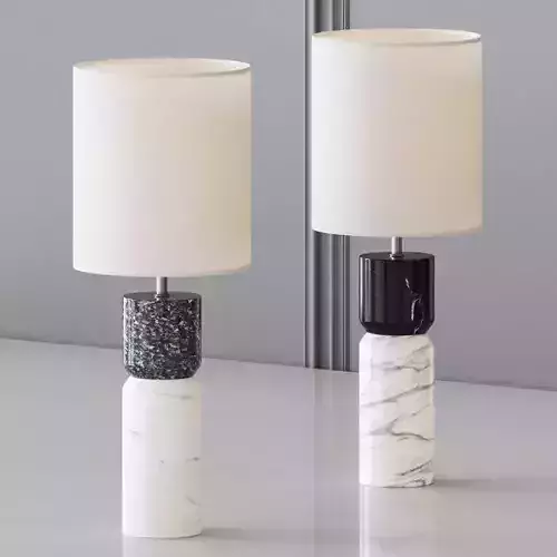 CB2 - STACKED TABLE LAMP 3D model