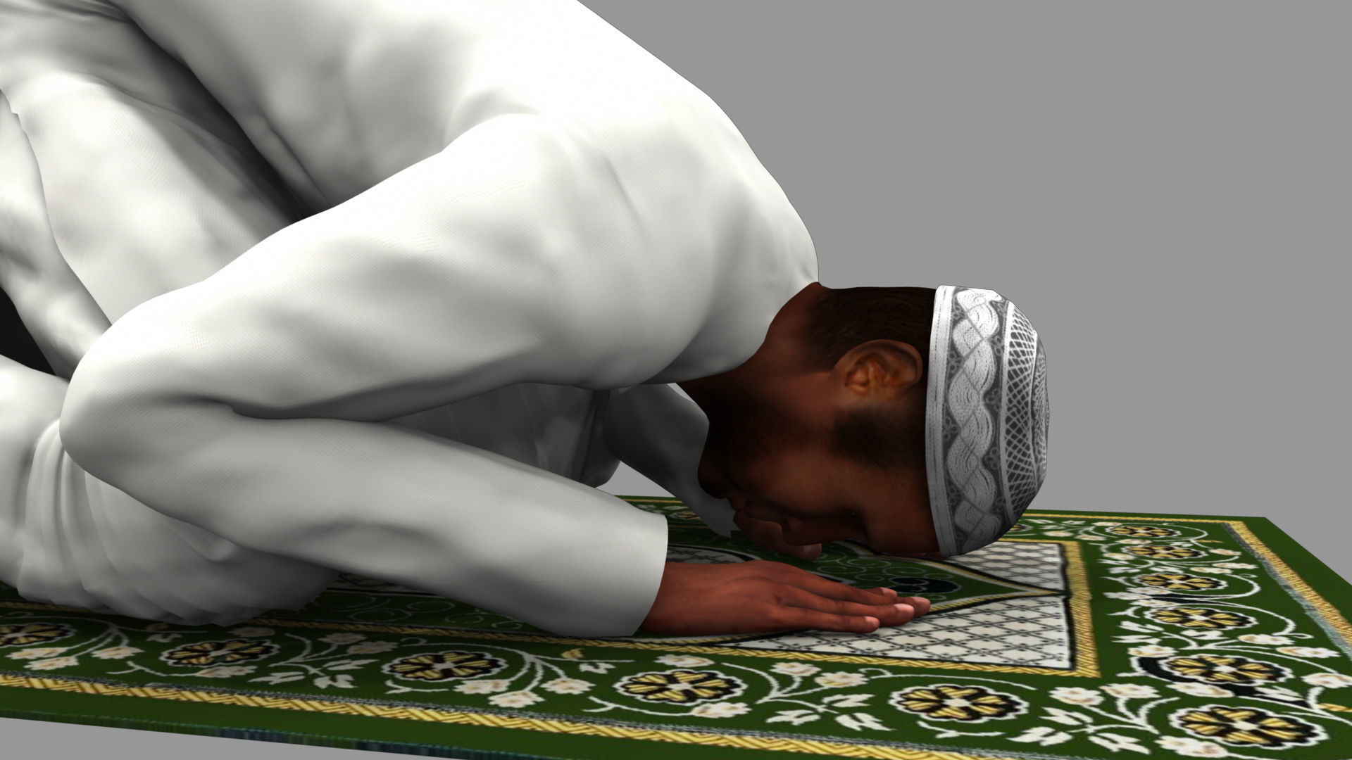 muslim prayer 3d model 3D model_4