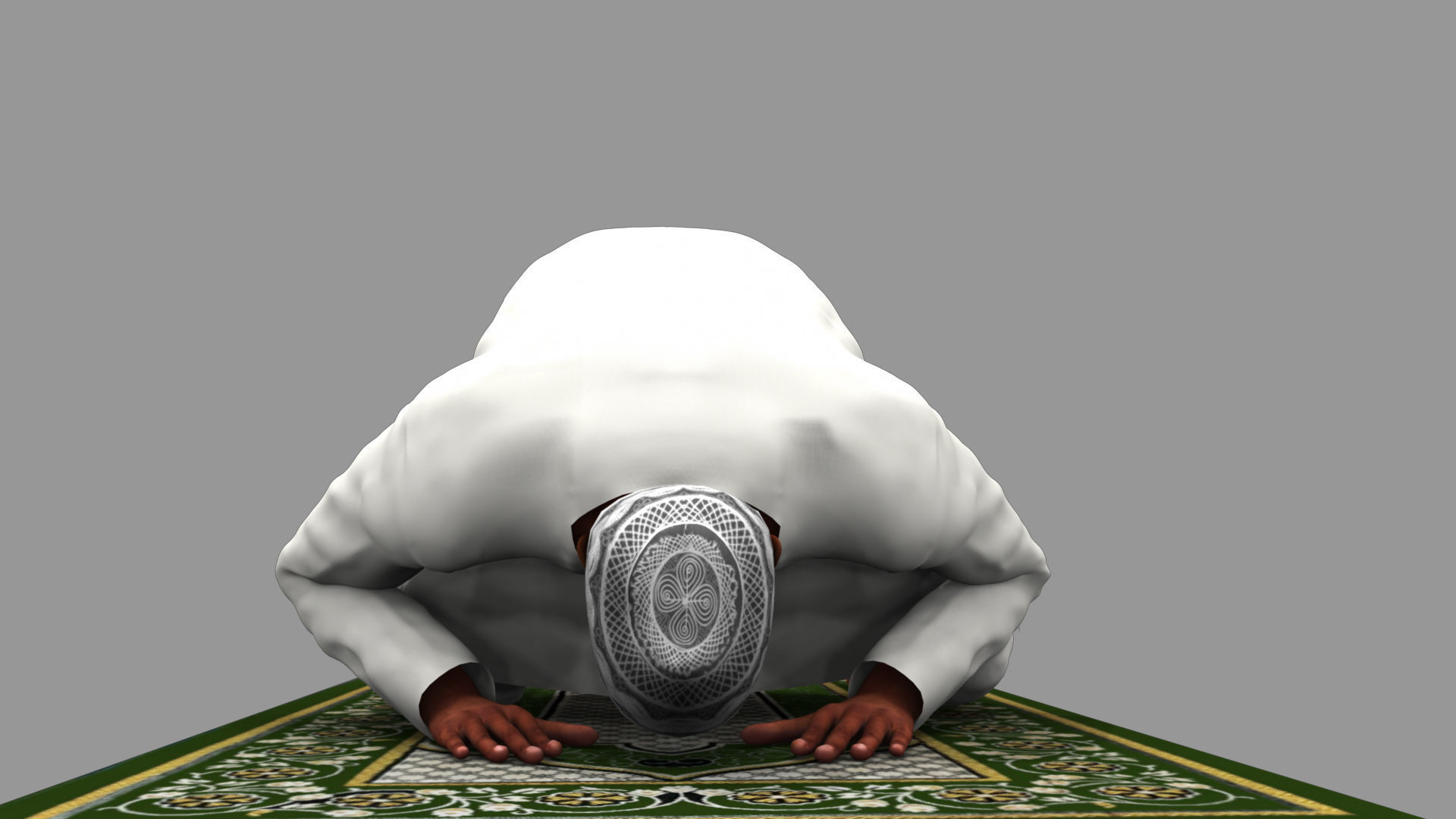 muslim prayer 3d model 3D model_8