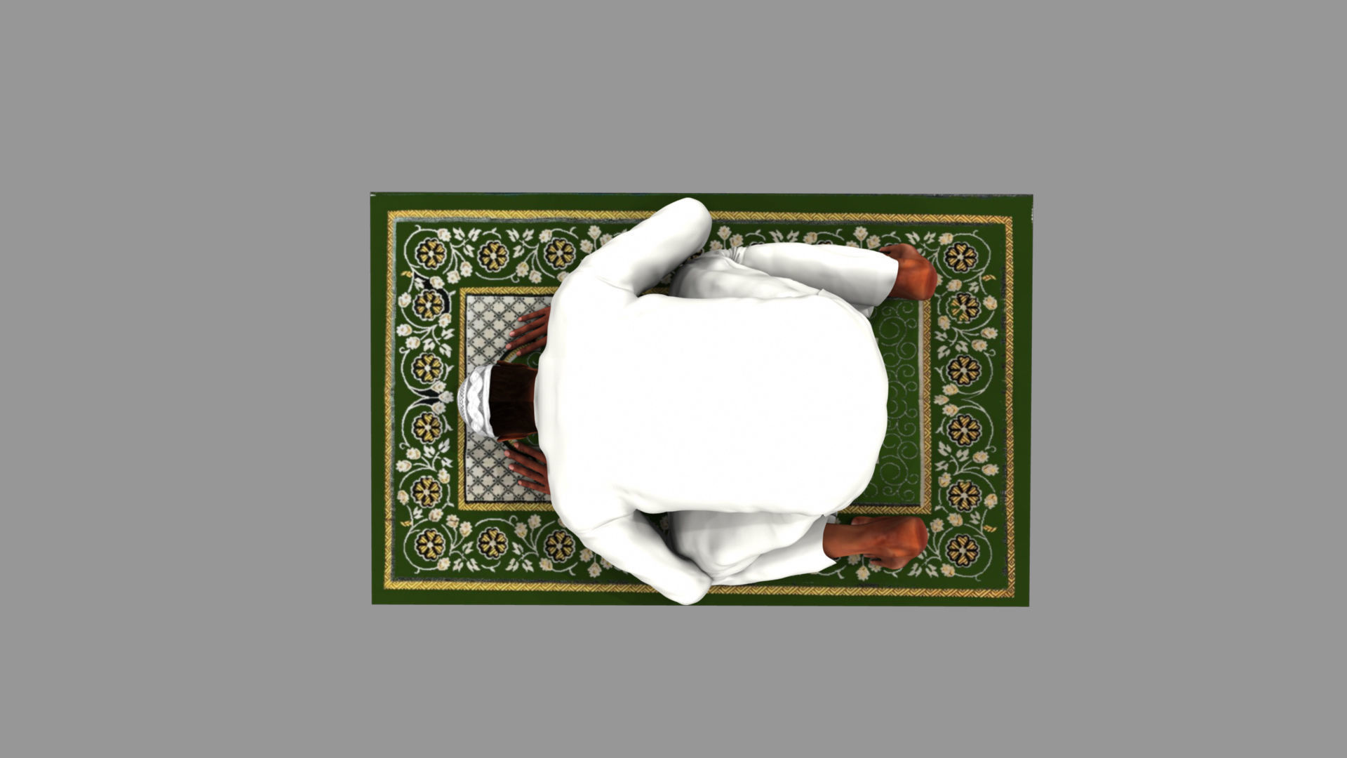 muslim prayer 3d model 3D model_6