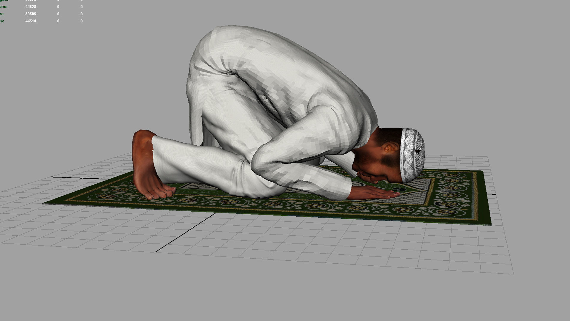 muslim prayer 3d model 3D model_9